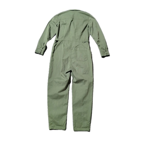 Veronica Beard Jeans Wren Boiler Jumpsuit Women's M Army/Olive Green - Picture 3 of 7